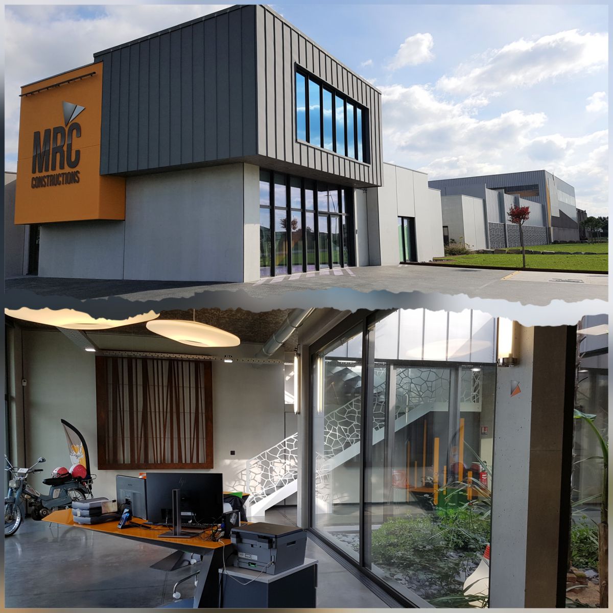 Les locaux de MRC Constructions, près de Montaigu en Vendée